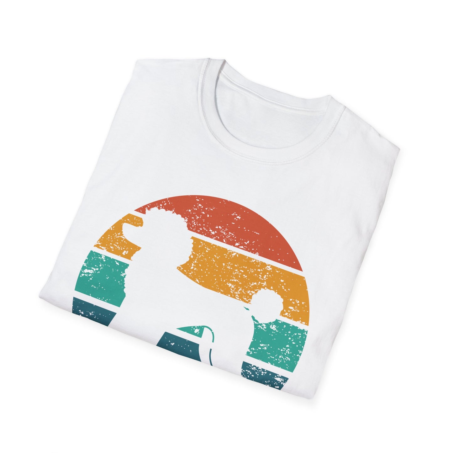Poodle Retro Sunset T-Shirt for Dog Moms and Dads