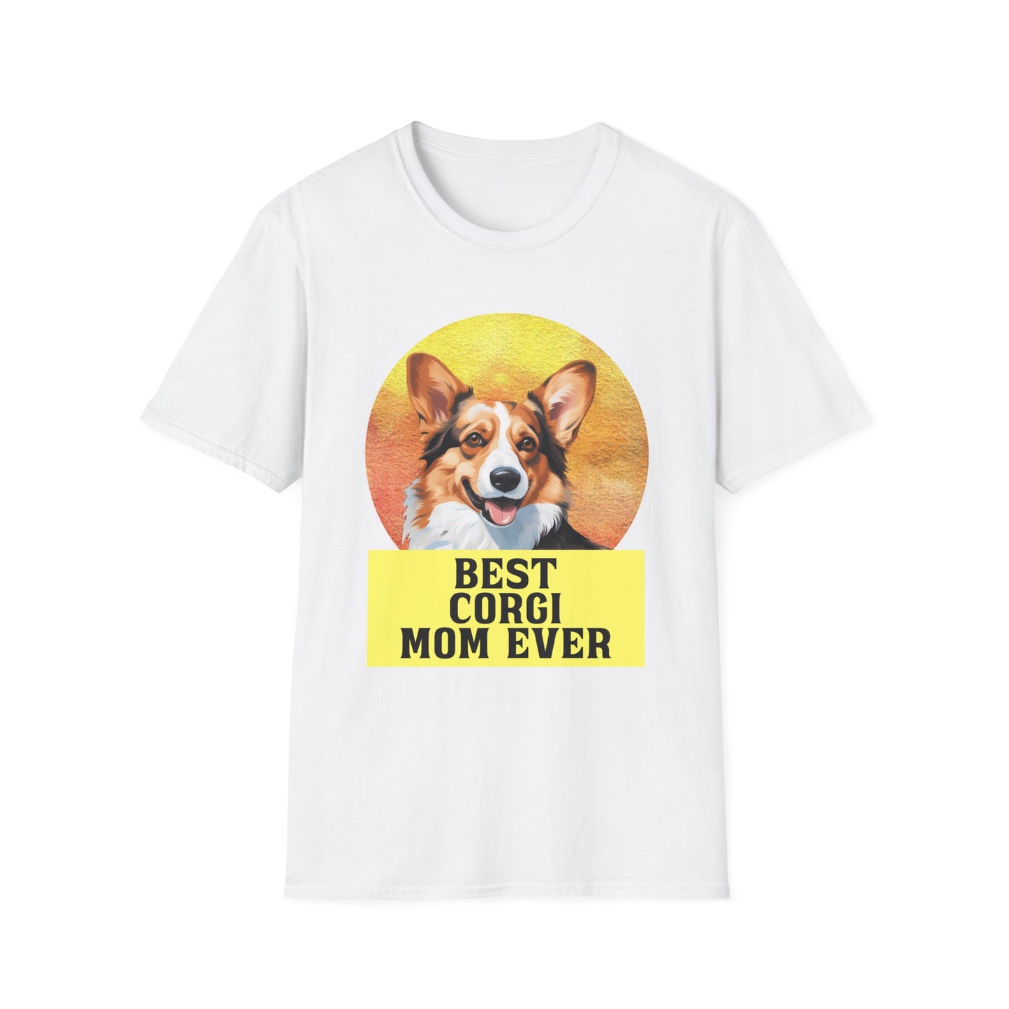 white Corgi Pembroke Cardigan Welsh Dog Mom T-Shirt for women men adults humans