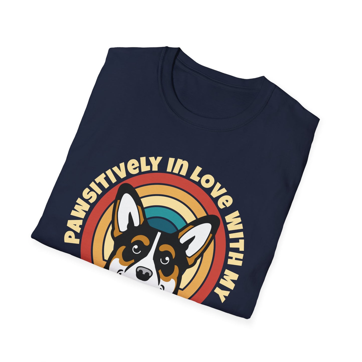Cute Corgi T-Shirt - Pawsitively In Love