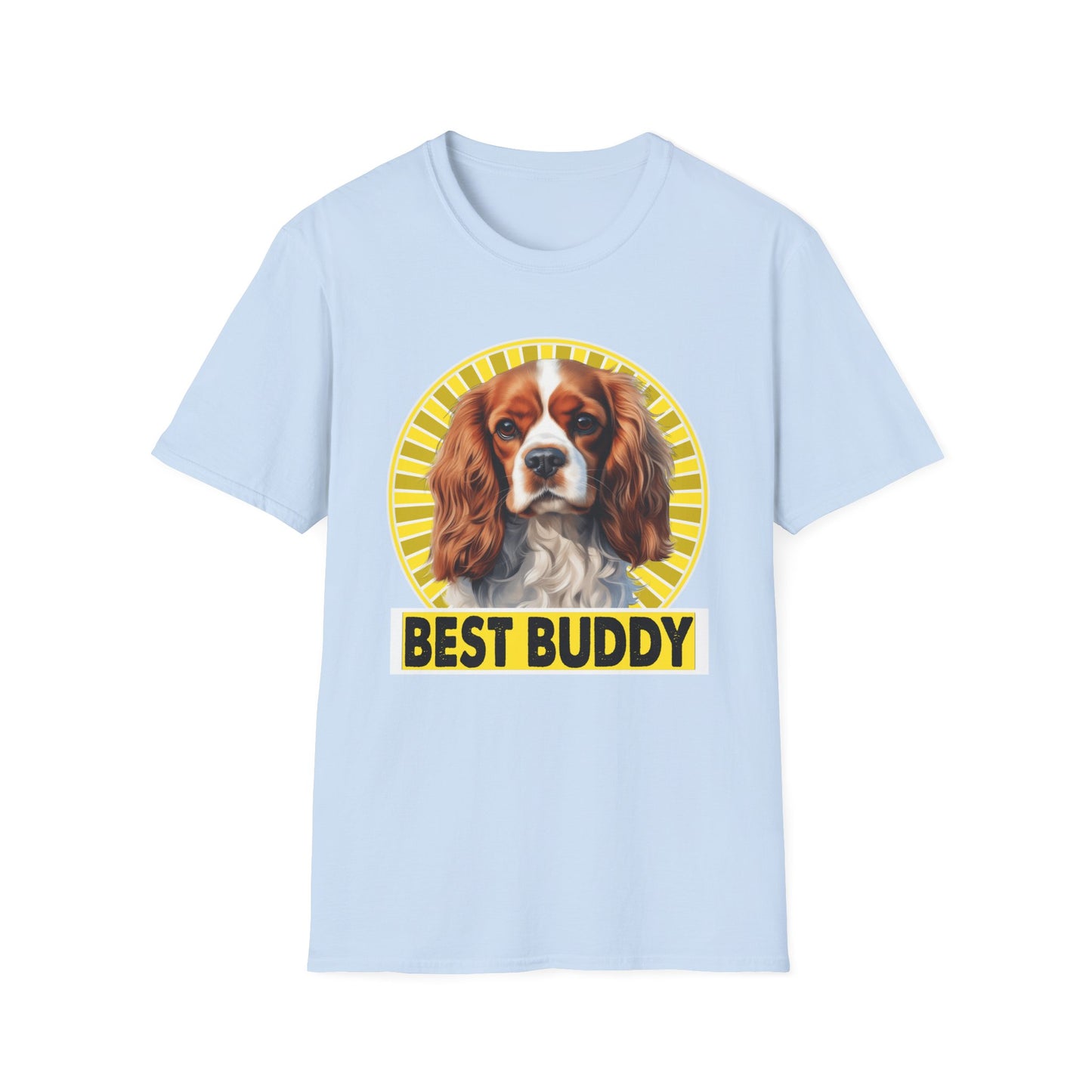 light blue Cavalier King Charles Spaniel CKCS T-Shirt for women men adults humans