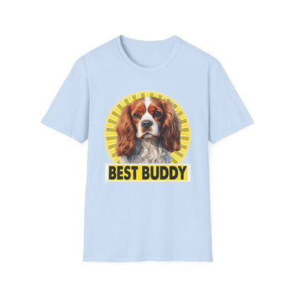 light blue Cavalier King Charles Spaniel CKCS T-Shirt for women men adults humans