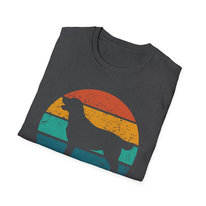 Labrador Retriever Retro Sunset T-shirt for Dog Mom