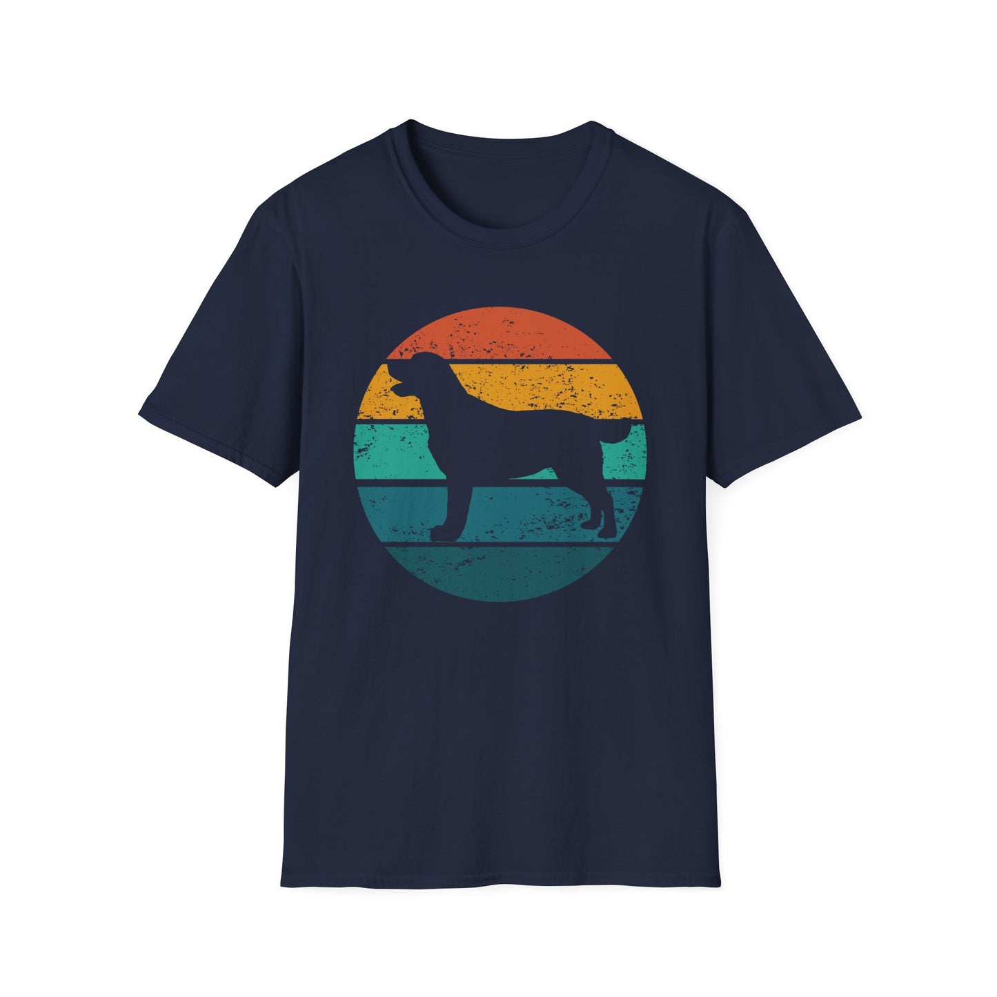 Labrador Retriever Retro Sunset T-shirt for Dog Mom