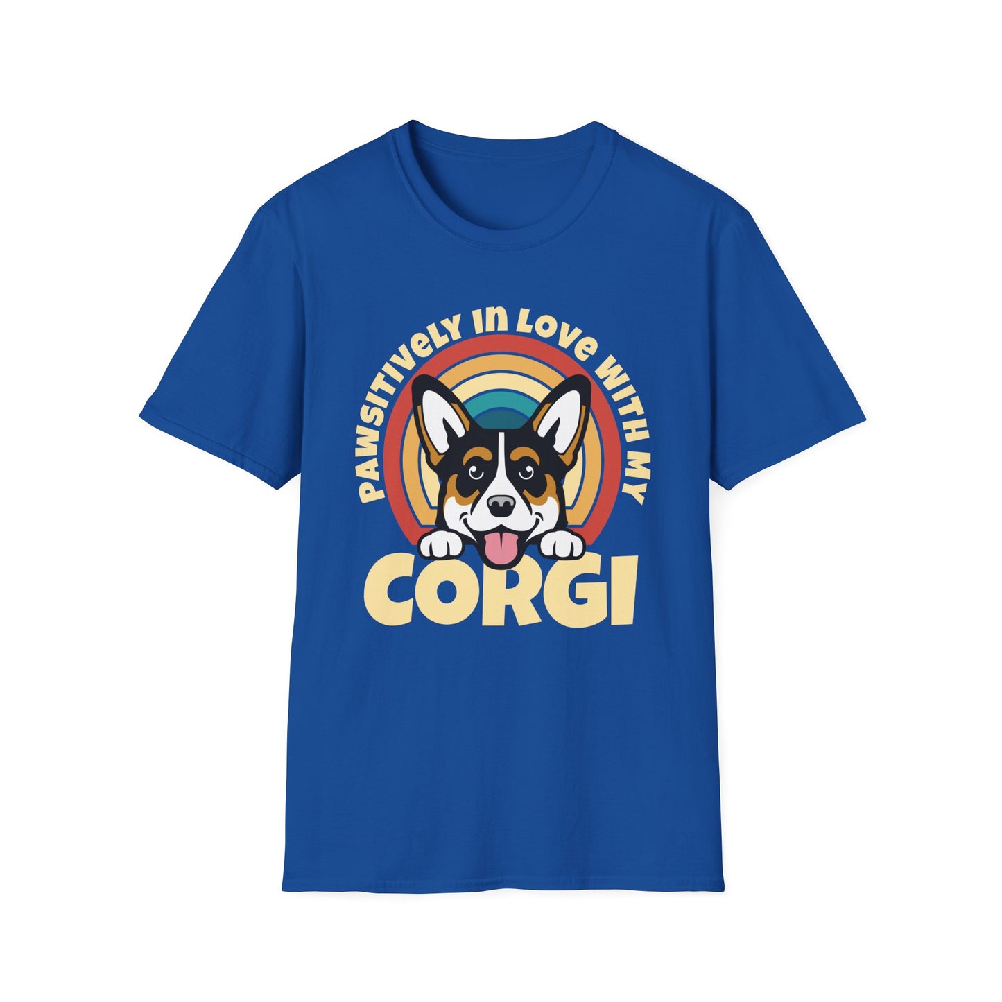 royal blue I Love My Corgi Pembroke Cardigan Welsh Dog Mom T-Shirt for women men adults humans