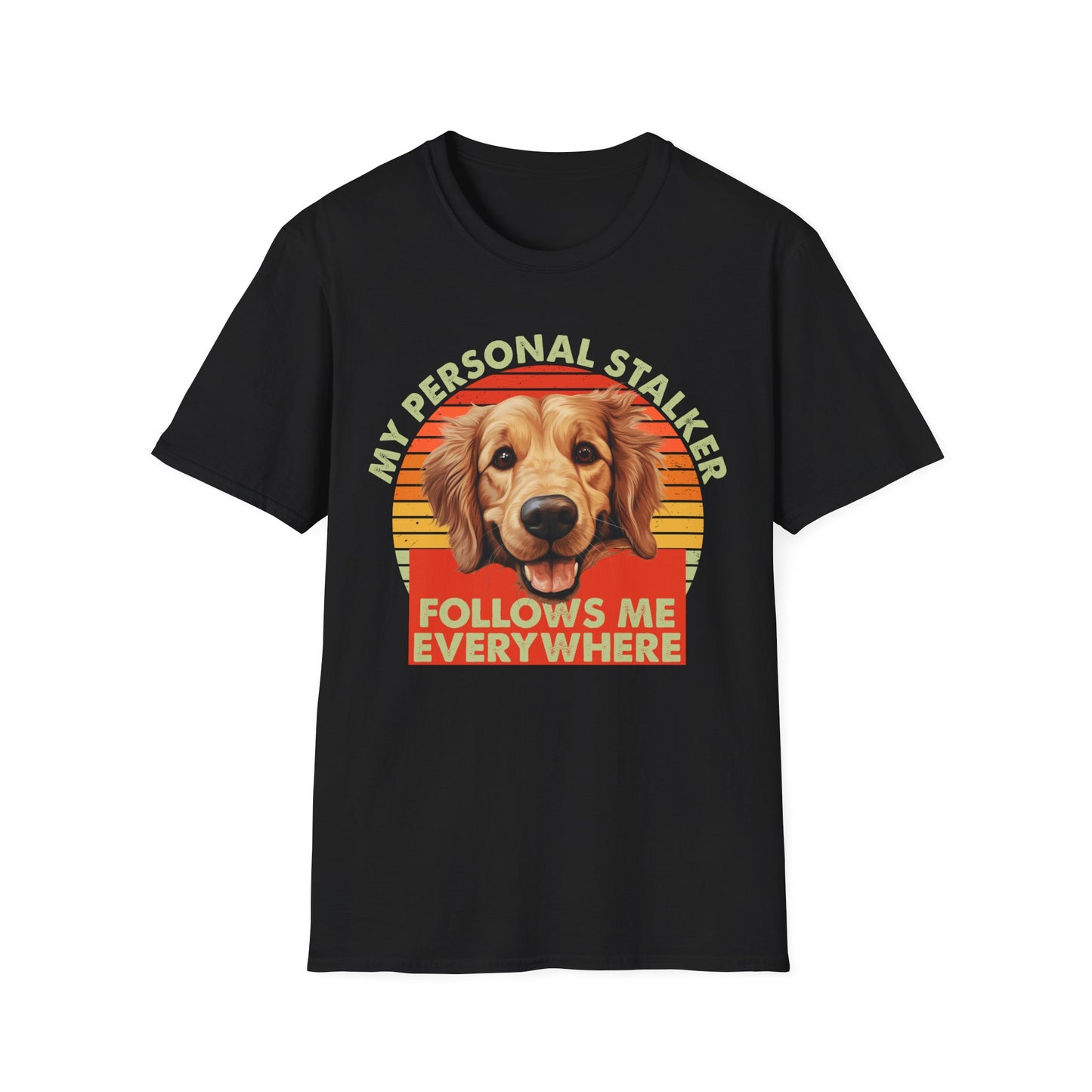 Funny Golden Retriever T-Shirt - Unisex Softstyle