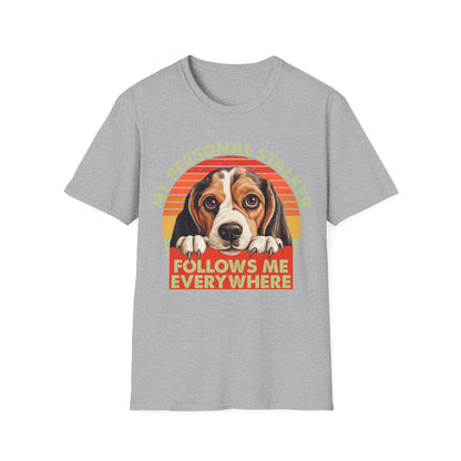 Beagle My Personal Stalker Follows Me Everywhere T-Shirt