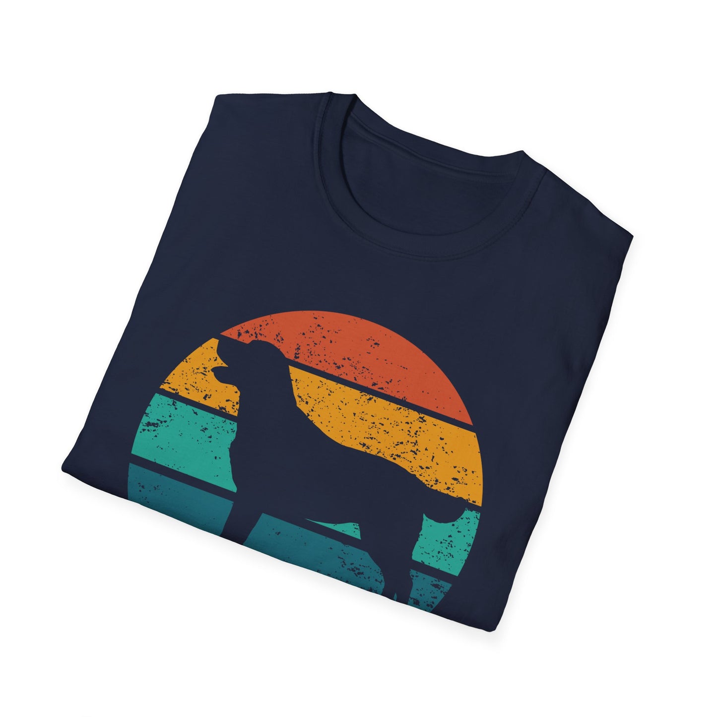 Labrador Retriever Retro Sunset T-shirt for Dog Mom