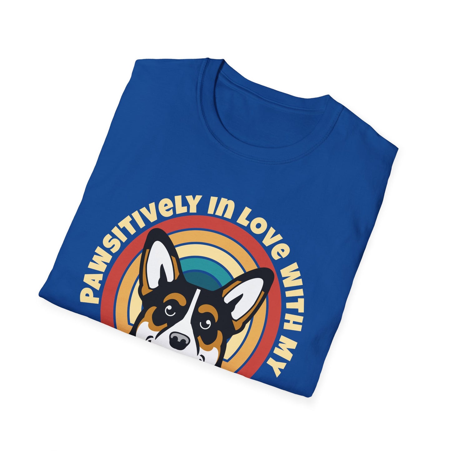 Cute Corgi T-Shirt - Pawsitively In Love