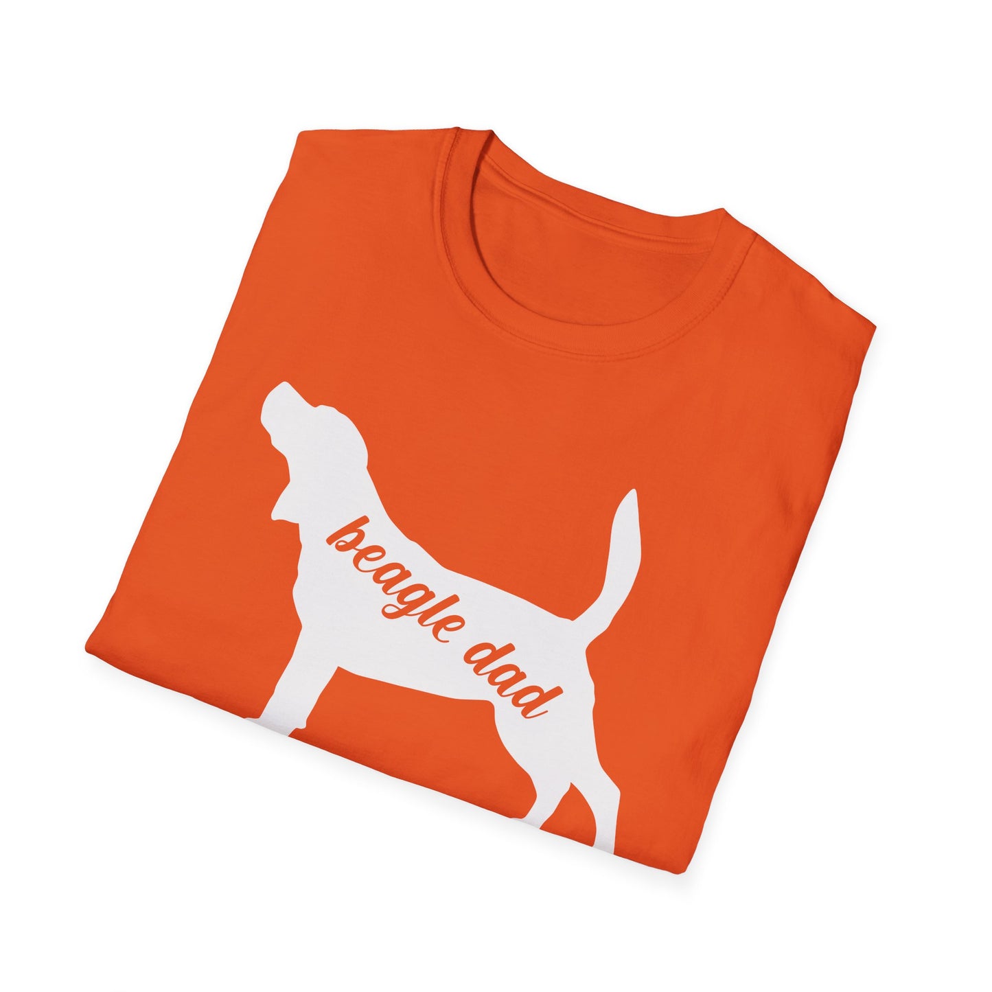 Beagle Dad T-Shirt Dog Silhouette