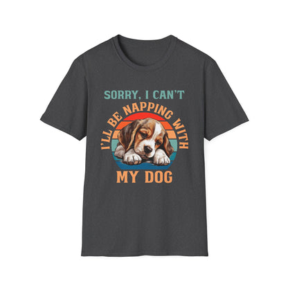 Beagle Dog Sorry I Can't I'll Be Napping With My Dog T-Shirt