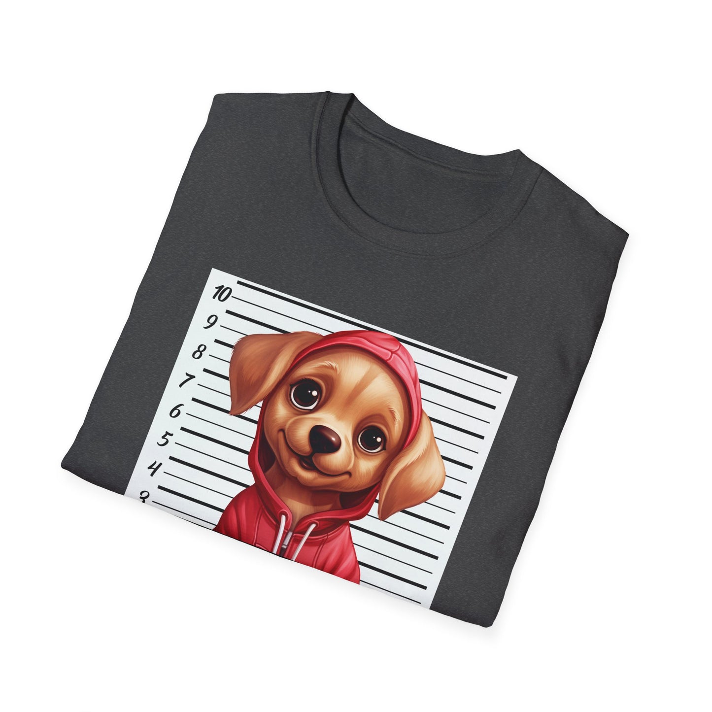Funny Labrador Retriever T-Shirt - Mugshot Guilty of Stealing Hearts