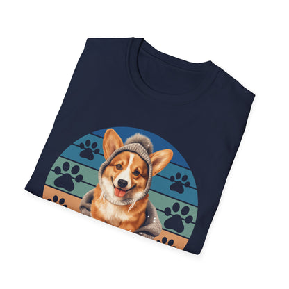 Corgi Retro Vibe T-Shirt - A Very Good Dog