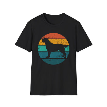 Labrador Retriever Retro Sunset T-shirt for Dog Mom