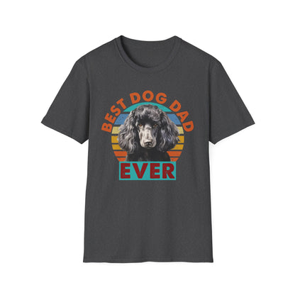 Poodle T-Shirt - Best Dog Dad Ever Unisex Softstyle Tee
