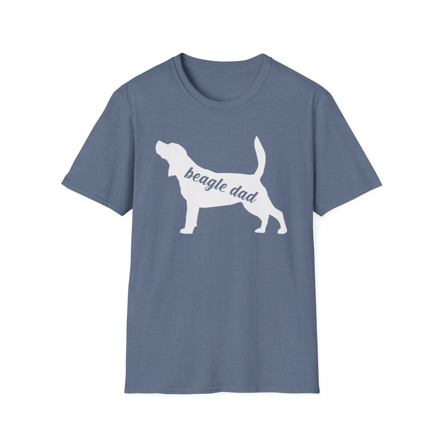 Beagle Dad T-Shirt Dog Silhouette