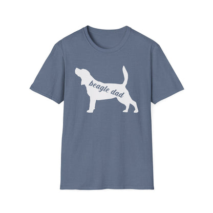 Beagle Dad T-Shirt Dog Silhouette