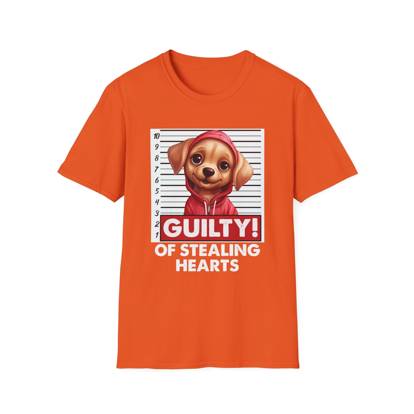 Funny Labrador Retriever T-Shirt - Mugshot Guilty of Stealing Hearts