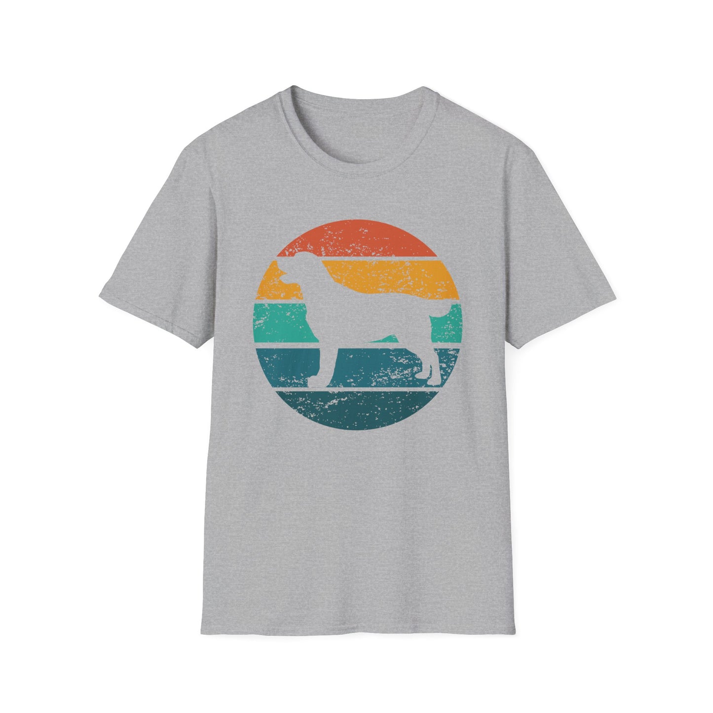 Labrador Retriever Retro Sunset T-shirt for Dog Mom