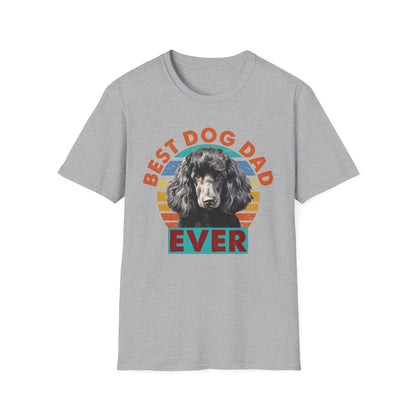 Poodle T-Shirt - Best Dog Dad Ever Unisex Softstyle Tee