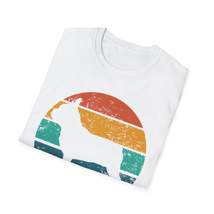 French Bulldog Retro Sunset Design Dog Silhouette T-shirt