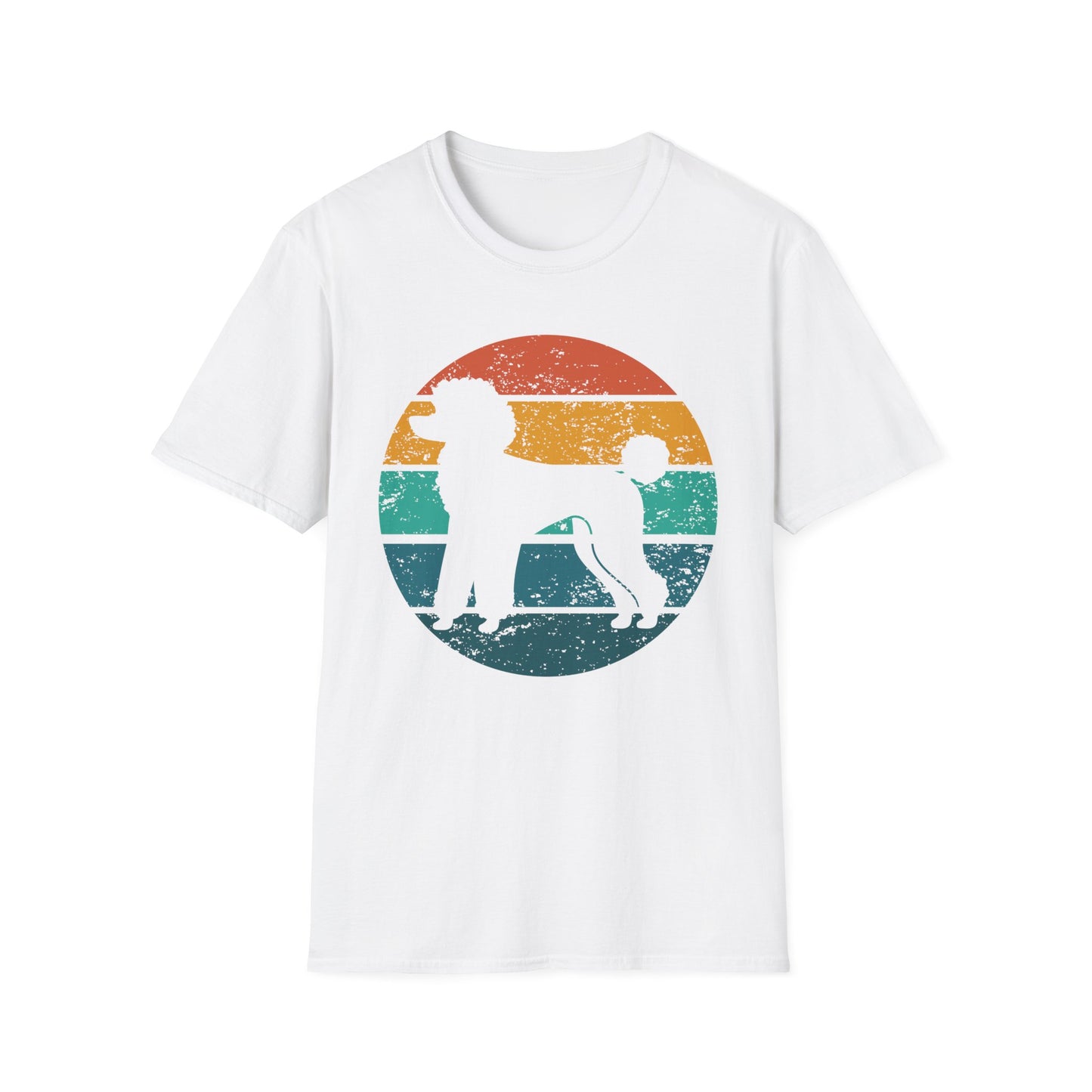 Poodle Retro Sunset T-Shirt for Dog Moms and Dads