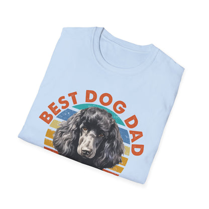Poodle T-Shirt - Best Dog Dad Ever Unisex Softstyle Tee