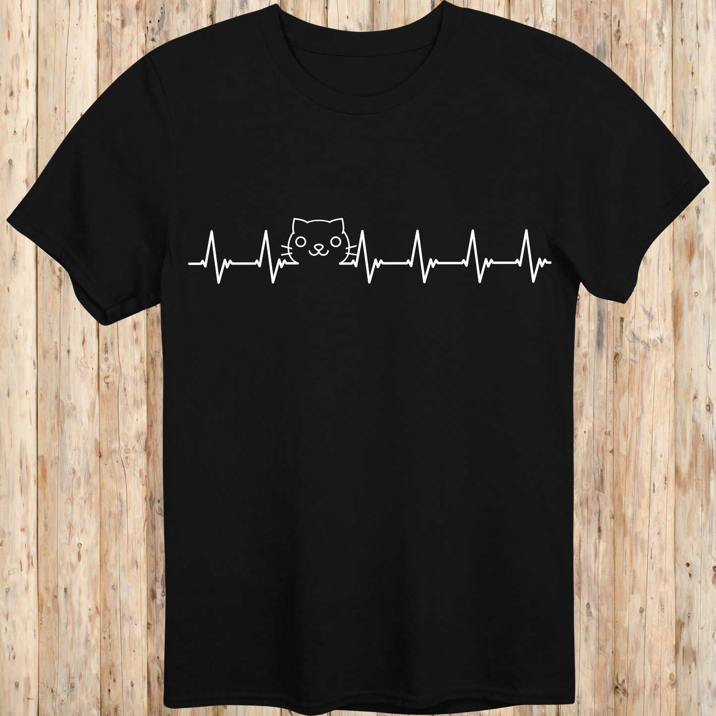 Cat Lover Heartbeat T-Shirt