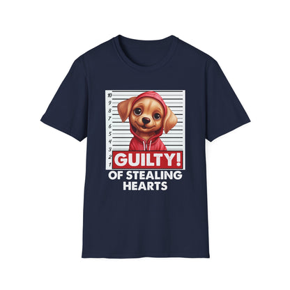 Funny Labrador Retriever T-Shirt - Mugshot Guilty of Stealing Hearts
