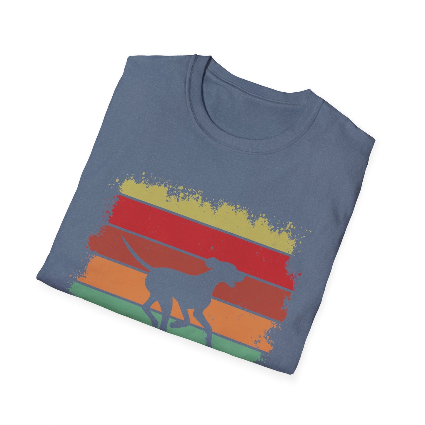 Vintage Vibe Vizsla T-Shirt - Jumping Vizsla Dog Breed Retro Design