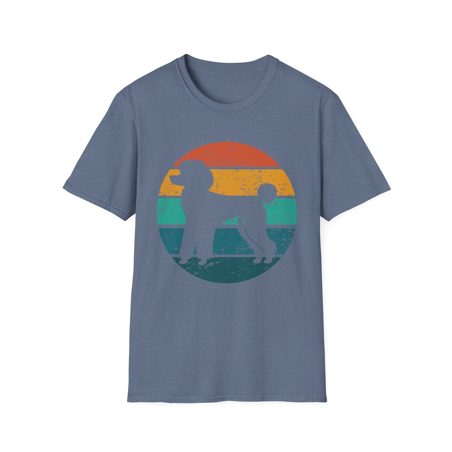 Poodle Retro Sunset T-Shirt for Dog Moms and Dads