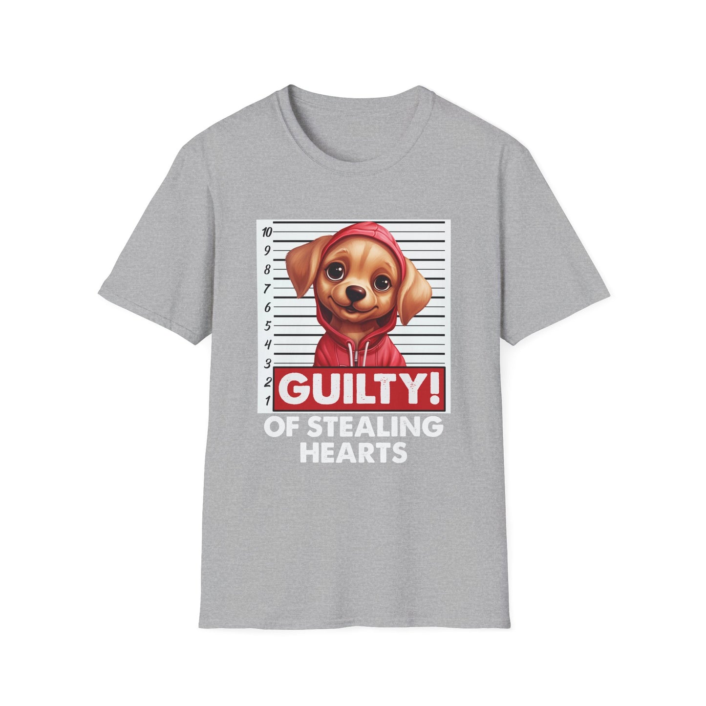Funny Labrador Retriever T-Shirt - Mugshot Guilty of Stealing Hearts