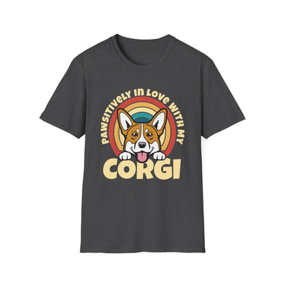 Corgi T-Shirt - Pawsitively In Love