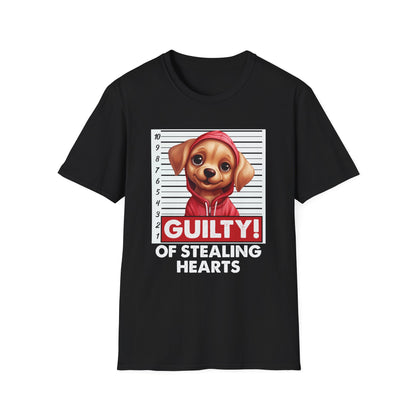 Funny Labrador Retriever T-Shirt - Mugshot Guilty of Stealing Hearts