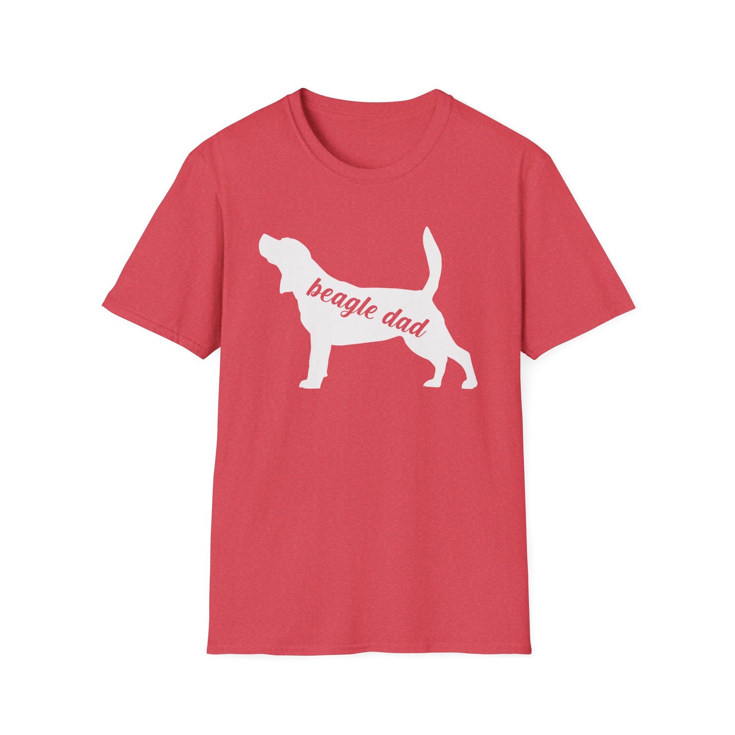 Beagle Dad T-Shirt Dog Silhouette