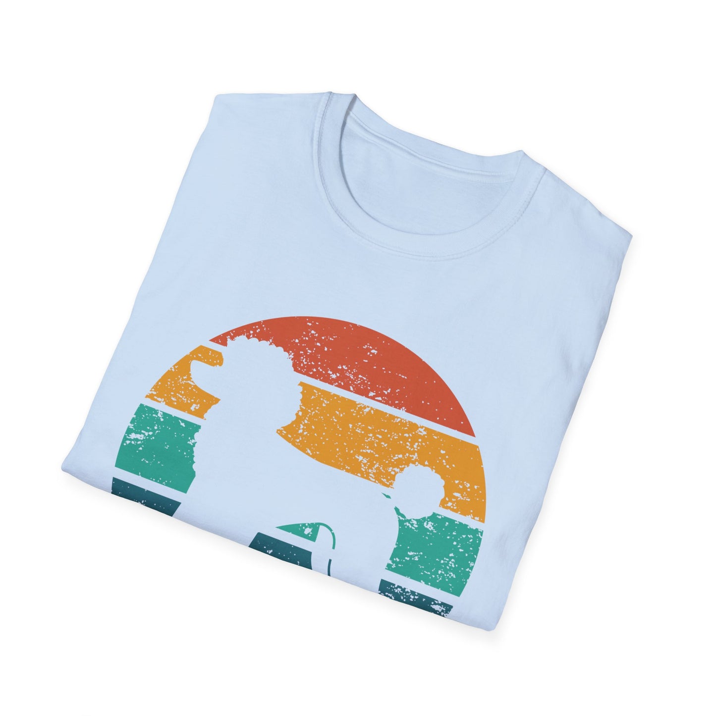 Poodle Retro Sunset T-Shirt for Dog Moms and Dads
