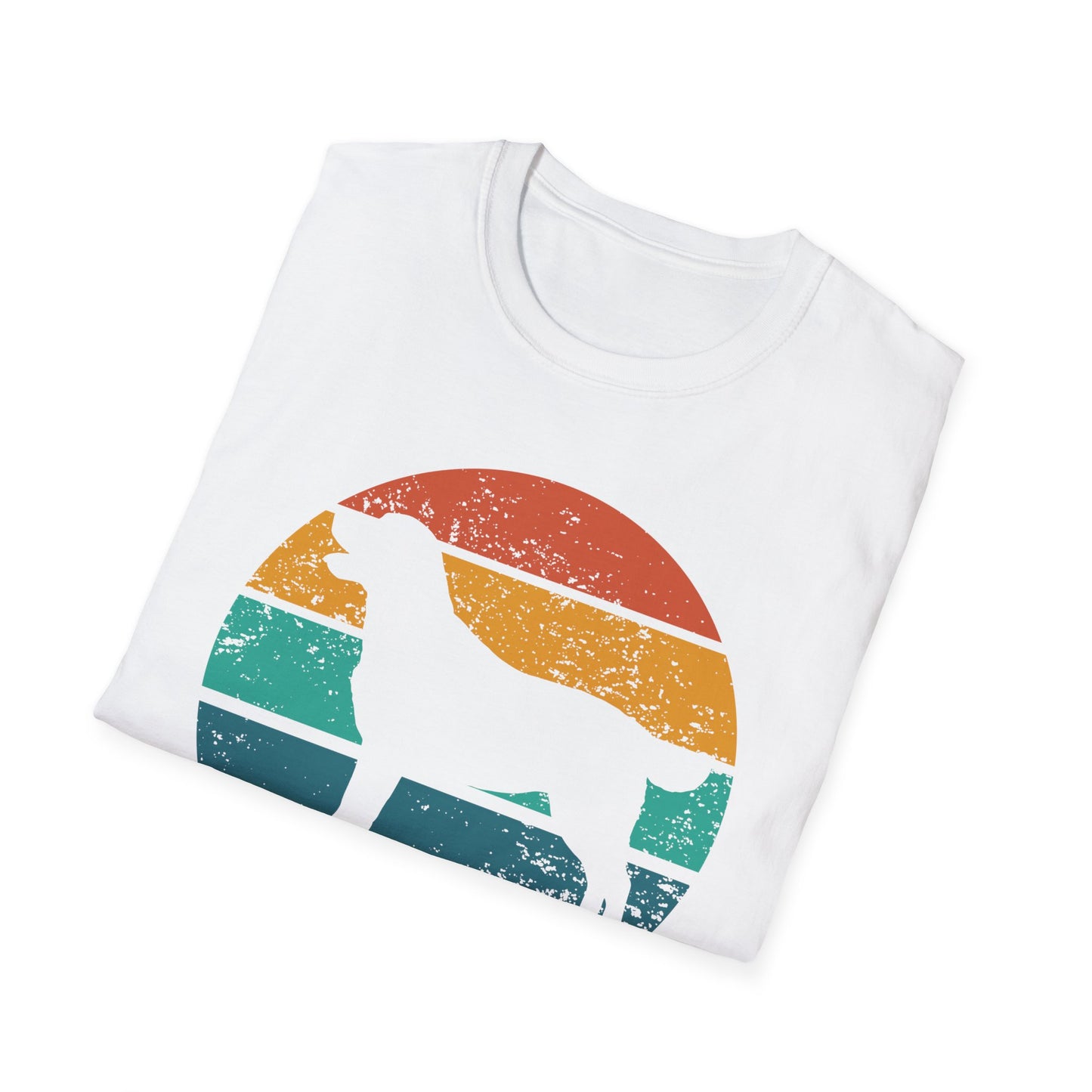 Labrador Retriever Retro Sunset T-shirt for Dog Mom