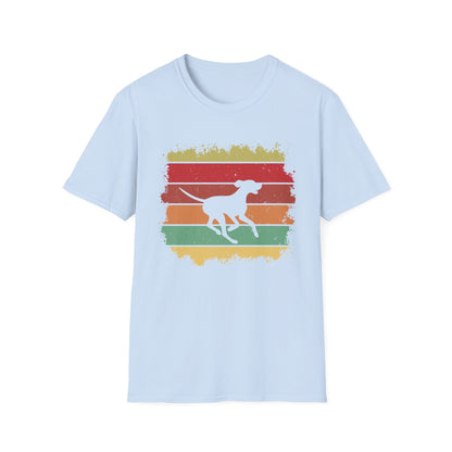 Vintage Vibe Vizsla T-Shirt - Jumping Vizsla Dog Breed Retro Design