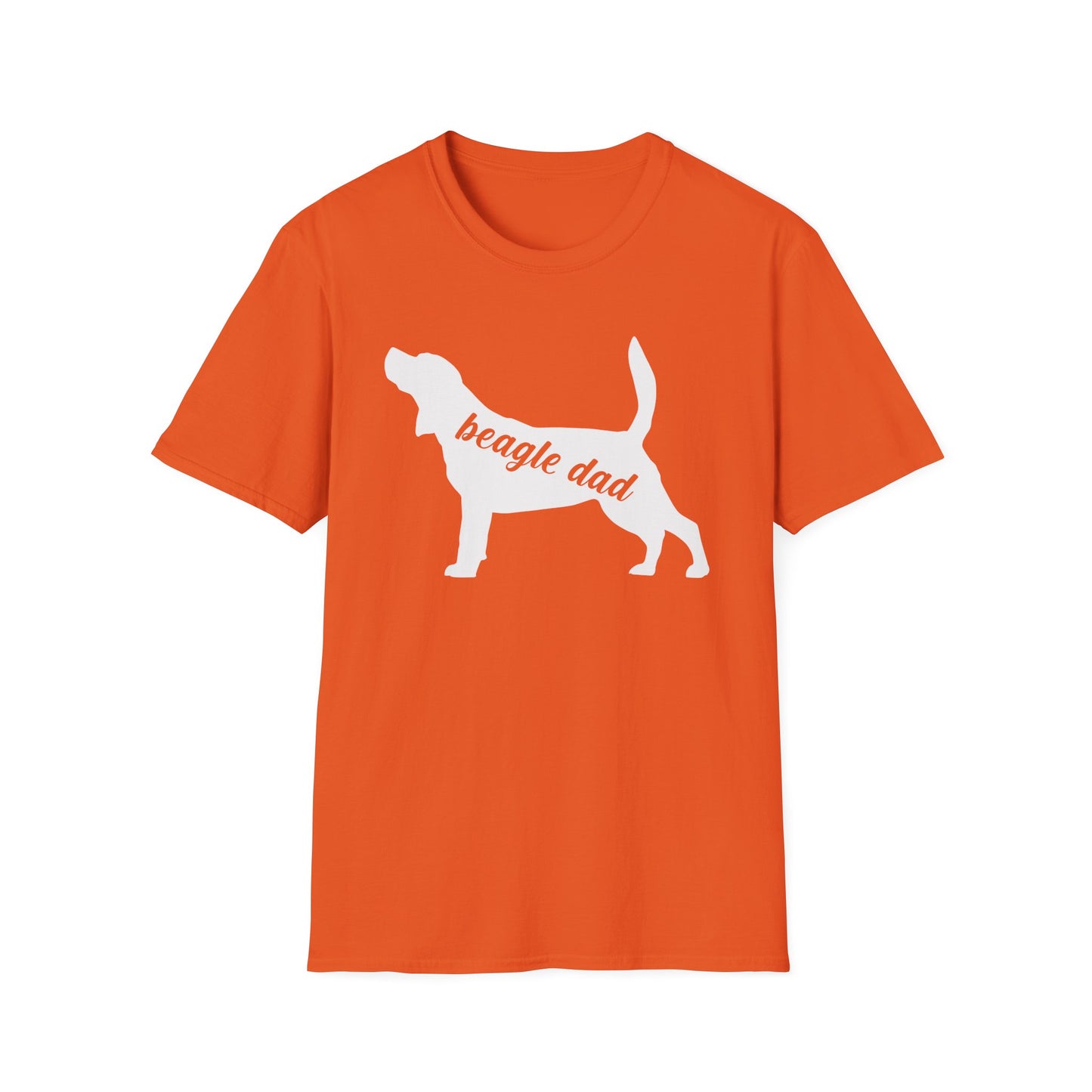 Beagle Dad T-Shirt Dog Silhouette