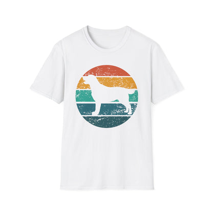 Labrador Retriever Retro Sunset T-shirt for Dog Mom