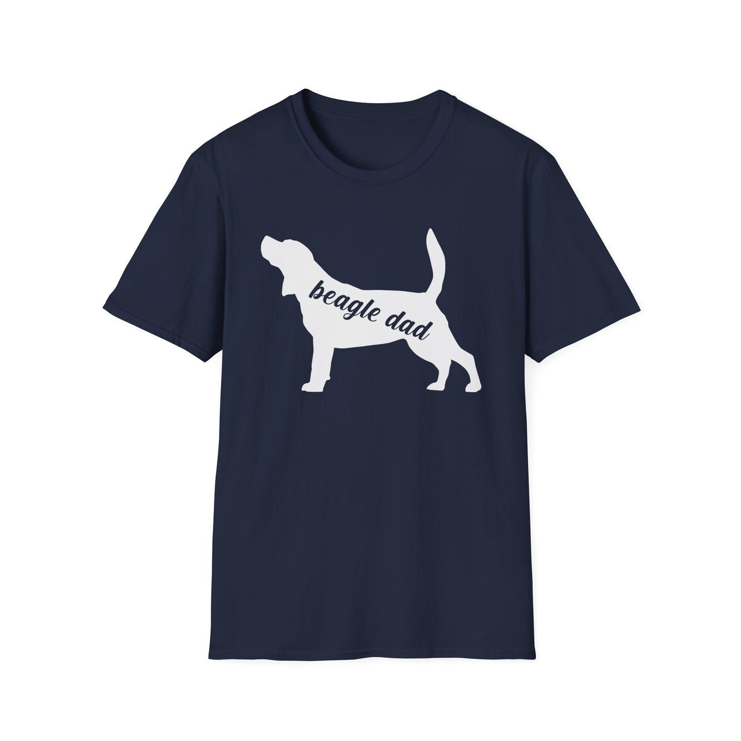 Beagle Dad T-Shirt Dog Silhouette