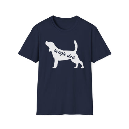 Beagle Dad T-Shirt Dog Silhouette