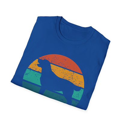 Labrador Retriever Retro Sunset T-shirt for Dog Mom