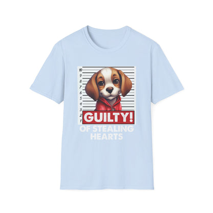 Beagle Dog Guilty of Stealing Hearts Mugshot T-Shirt