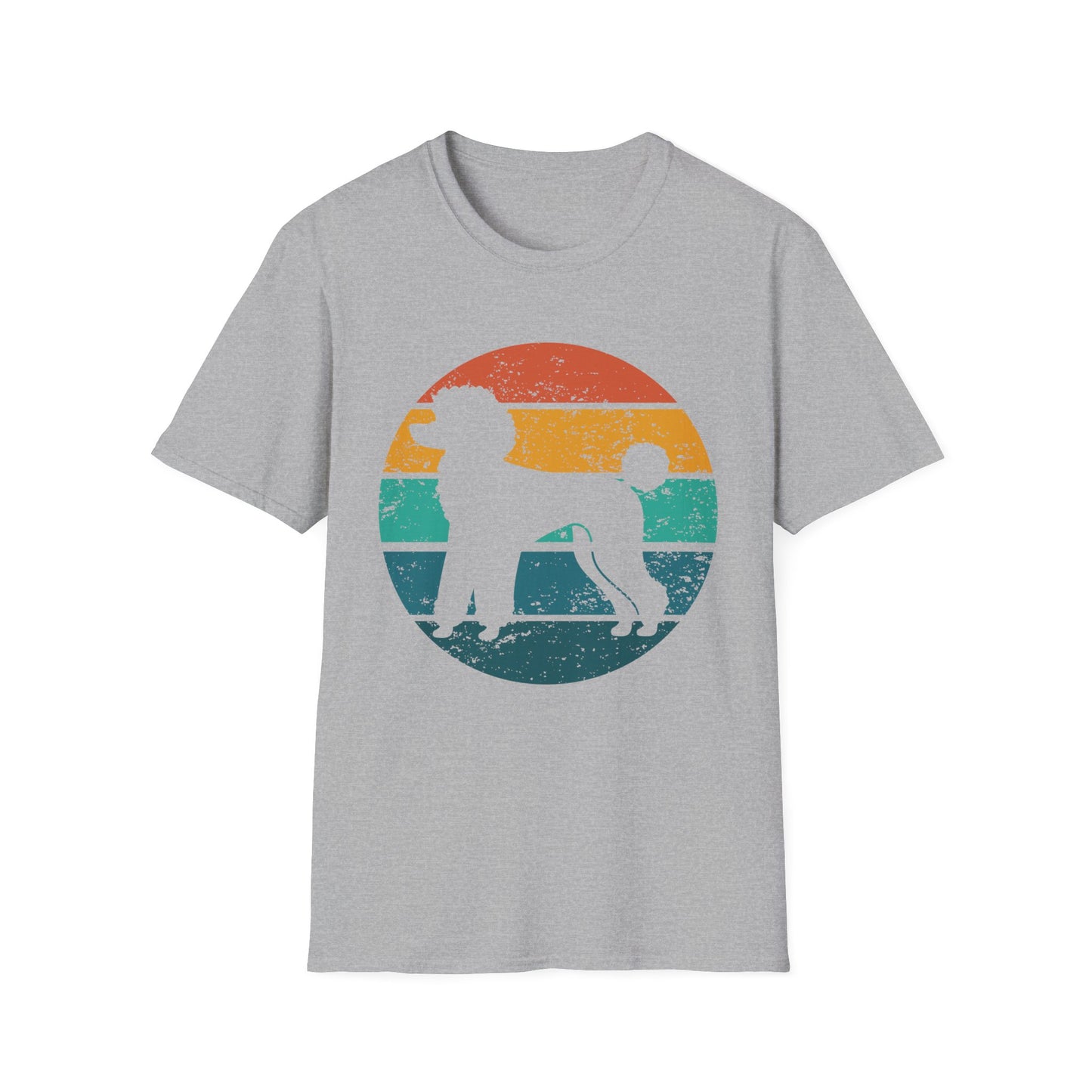 Poodle Retro Sunset T-Shirt for Dog Moms and Dads