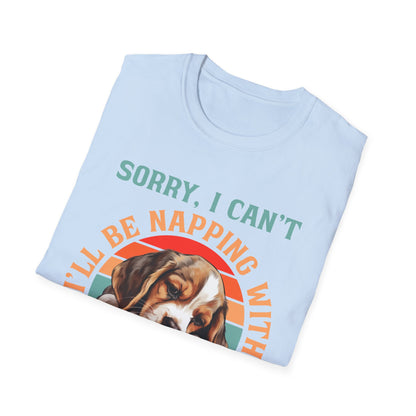 Beagle Dog Sorry I Can't I'll Be Napping With My Dog T-Shirt