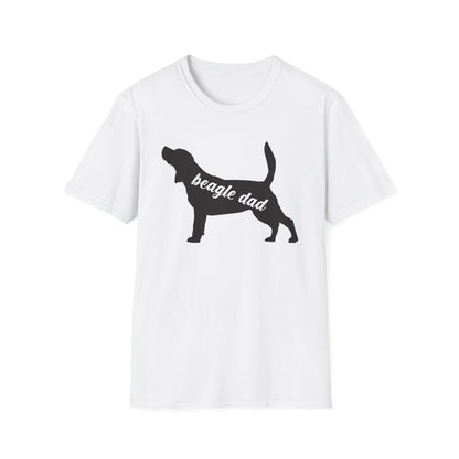 Beagle Dad T-Shirt Dog Silhouette