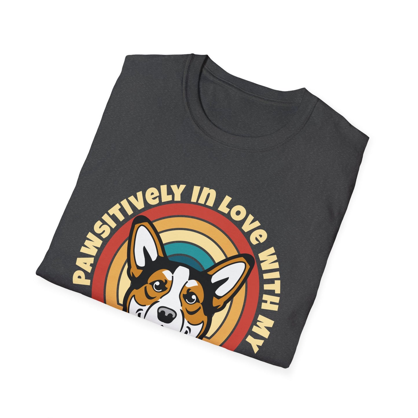 Funny Corgi T-Shirt - Pawsitively In Love With My Corgi