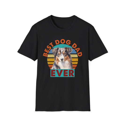 Australian Shepherd Best Dog Dad Ever T-Shirt