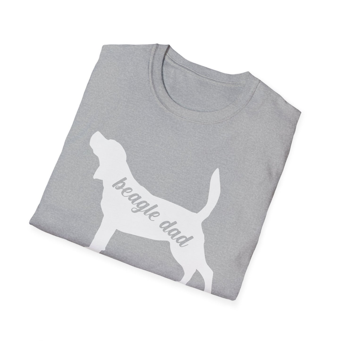 Beagle Dad T-Shirt Dog Silhouette