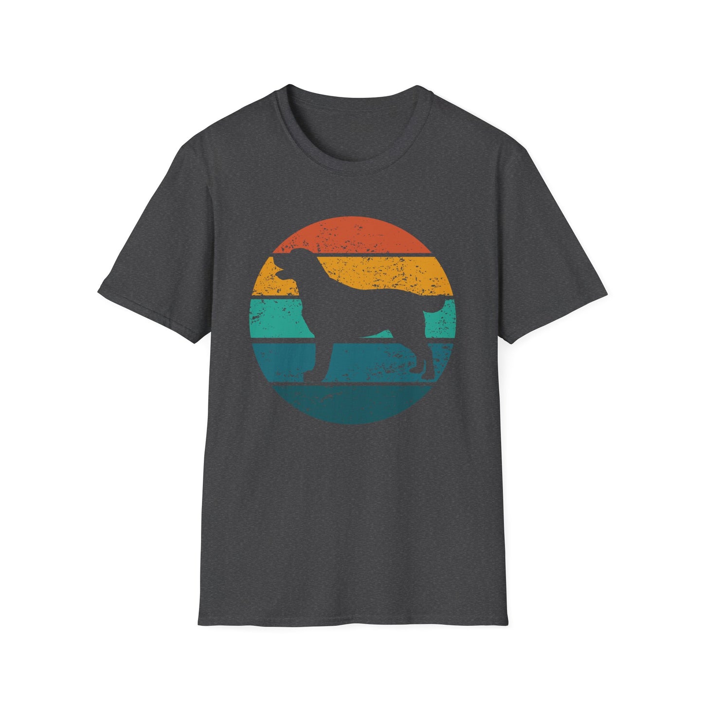 Labrador Retriever Retro Sunset T-shirt for Dog Mom